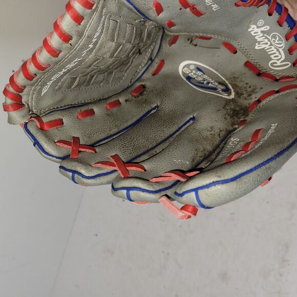 Rawlings Glove Players Series 11 1/2” Baseball WPL115GS Red Blue Grey Lefty R401 - Picture 11 of 15